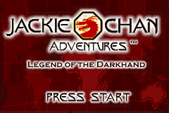 Jackie Chan Adventures - Legend of the Darkhand Title Screen